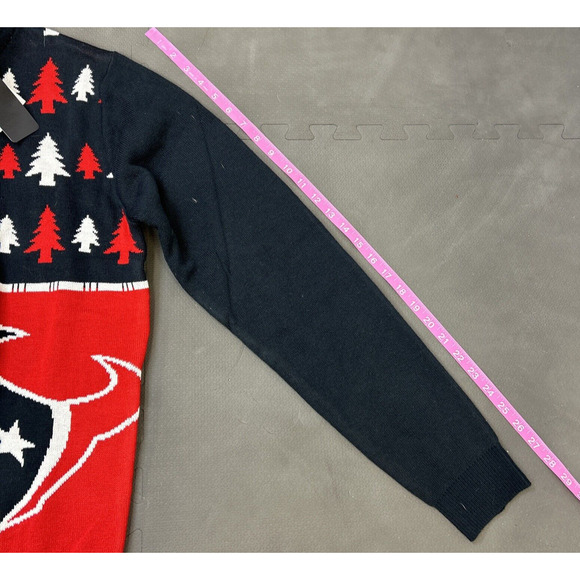 NWT Mens Houston Texans NFL Football Christmas Sweater Small Texas FS Charity - Picture 11 of 12